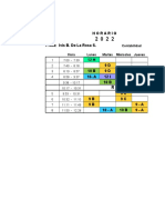 Horario Ivis 2022 (Actualizado)