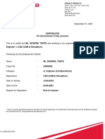 Mahindra Employment Certificate