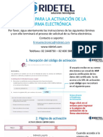 Manual para La Activación de La Firma Electrónica - Ridetel
