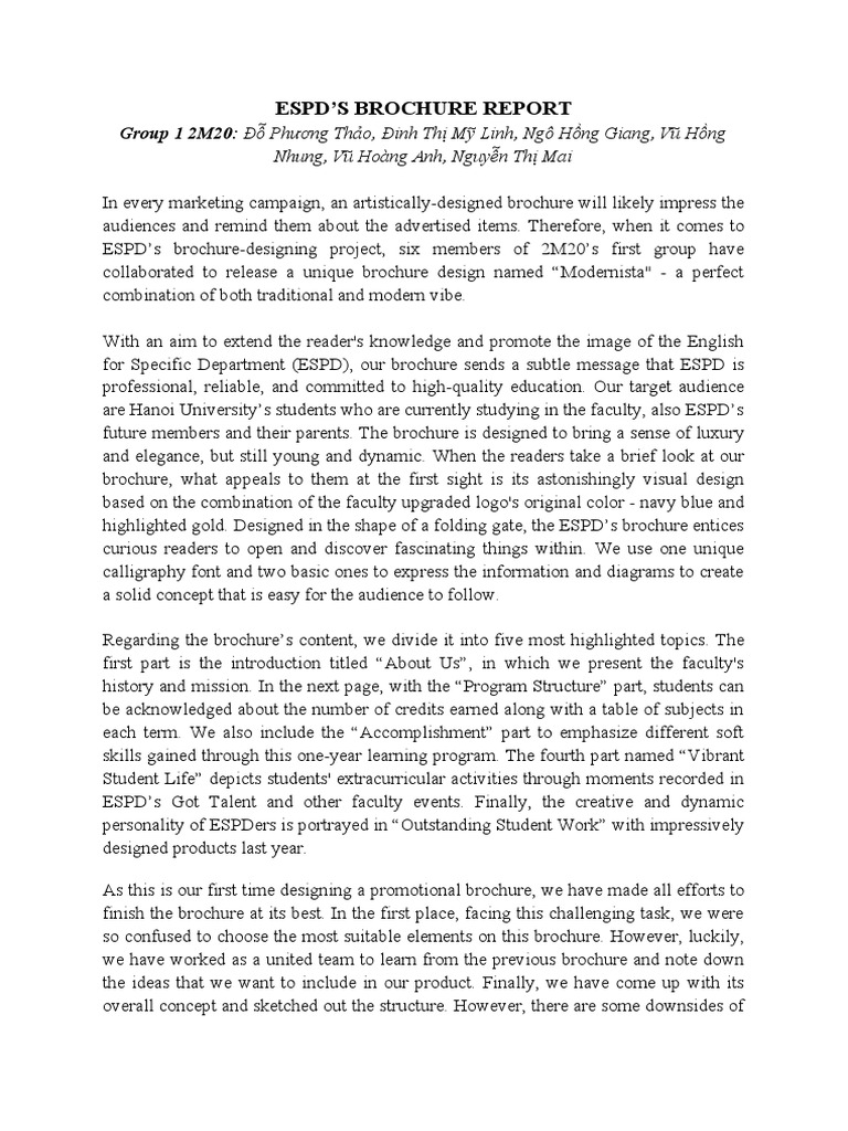 Group 1 brochure report pdf
