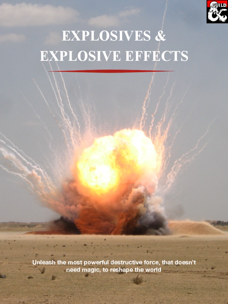 Explosives and Explosive Effects Supplement | PDF