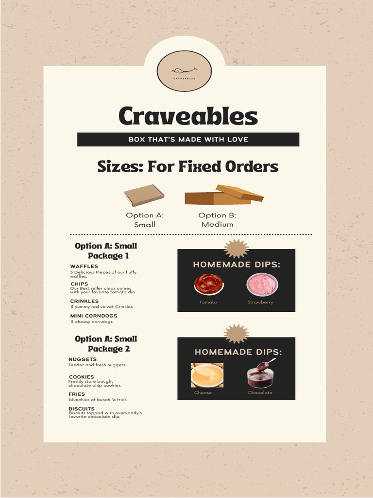 CRAVEABLESMENU Project PDF Waffle French Fries