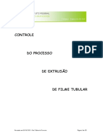 Controle do processo de extrusão de filme tubular