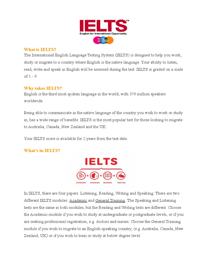 IELTS1 | PDF | International English Language Testing System | Tropical ...