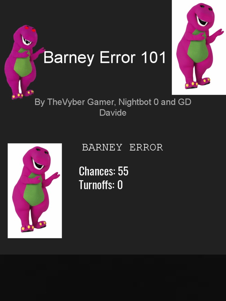 Barney Error 101 (Ft. Nightbot 0) | PDF | Computer Architecture ...