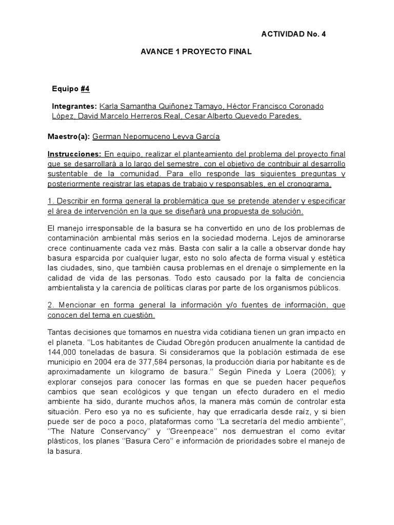 Manejo Responsable de la Basura | PDF | Residuos | Entorno natural
