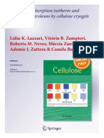 Cellulose - A Study On Adsorption Isotherm and Kinetics of Petroleum by Cellulose Cryogels