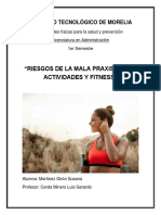 Riesgos de La Mala Praxis de Las Actividades y Fitness