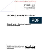 SANS5863 - Compressive Strength of Hardened Concrete