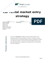 Case - Car Rental Market Entry Strategy