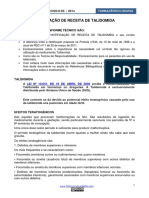 Informe Técnico 05 - Notificação de Receita de Talidomida