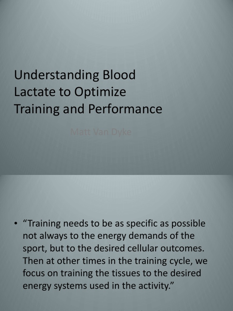 Understanding Blood Lactate PDF Lactic Acid Glycolysis