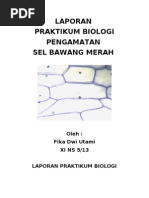 Download LAPORAN PRAKTIKUM BIOLOGI by Fika Dwi Utami SN60837257 doc pdf