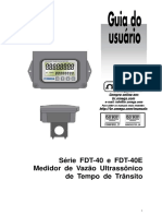 Série FDT-40 e FDT-40E Medidor de Vazão Ultrassônico de Tempo de Trânsito