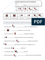 Determinantes Posesivos Con Pictogramas