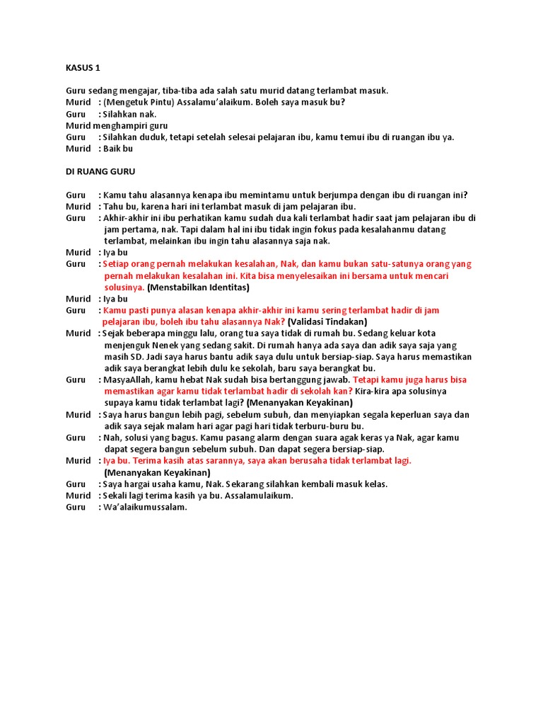 Dialog Edukatif Guru dan Murid | PDF | Pengembangan Diri