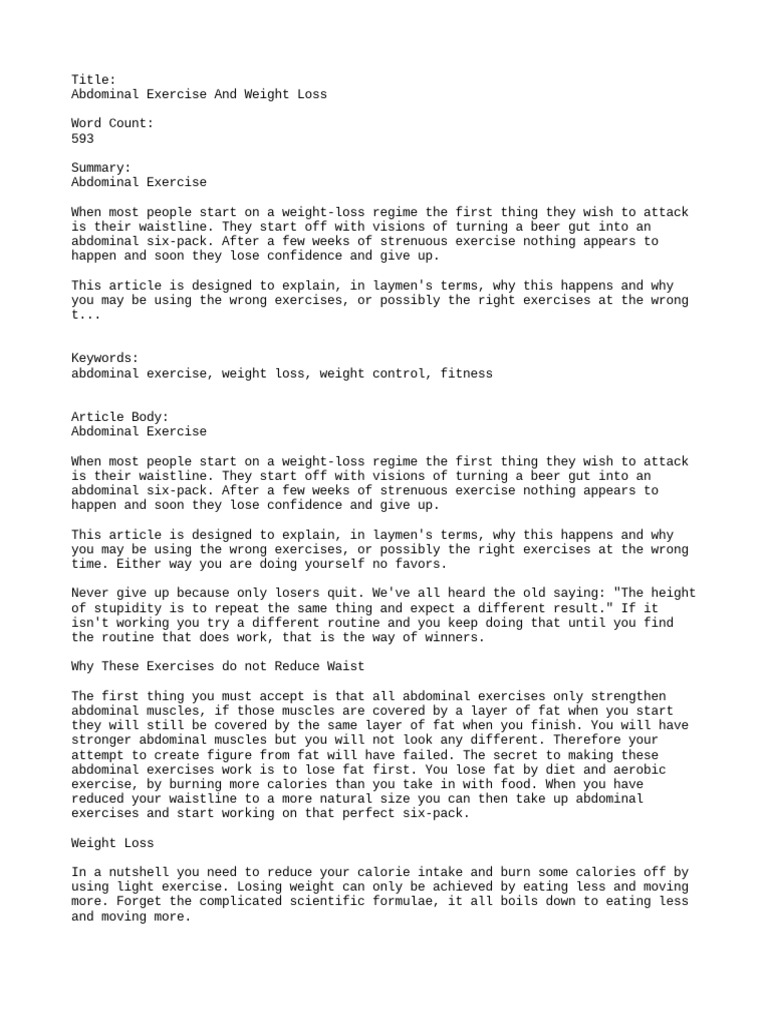 abdominal-exercise-and-weight-loss-pdf-dieting-health-sciences