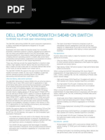 Dell Networking s4048 On Spec Sheet