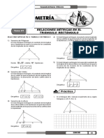 Relaciones Métricas en El Triángulo Rectángulo: Tema 01