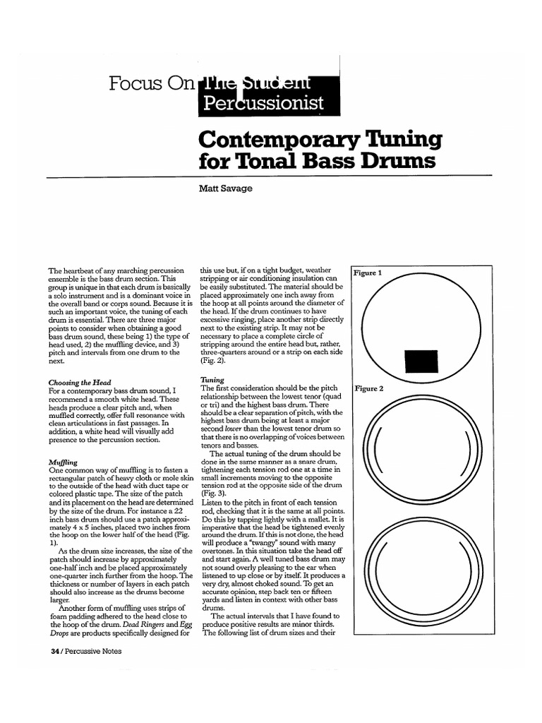Bass Drum P.Notes 87 PDF Drum Sound Technology