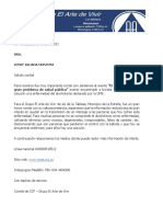 Carta de Agradecimientos Profesionales