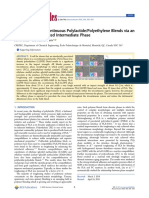 Toughening of Cocontinuous Polylactide-Polyethylene Blends Via An Interfacially Percolated Intermediate Phase