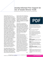 Community-Informed Peer Support for parents of Gender-DIvers Youth