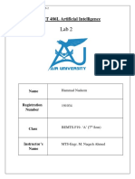 Artificial Intelligence Lab 2