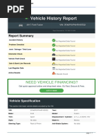 Vehicle History Report On VIN 3FA6P0VP4HR165532