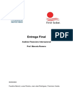 Financial Analysis - First Solar