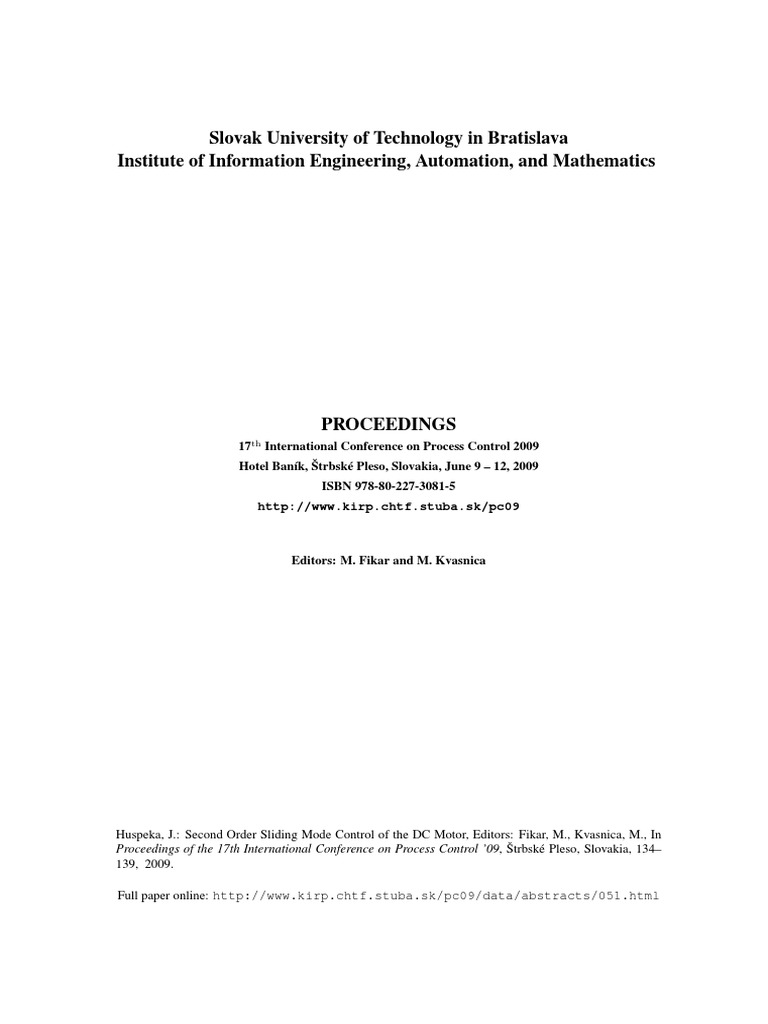 Second Order Sliding Mode Control | PDF | Electrical Engineering ...