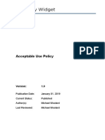 A81 Acceptable Use Policy v1