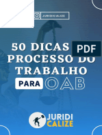 50 Dicas de Processo Do Trabalho Oficial para OAB