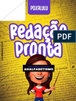 Redação Pronta - Analfabetismo