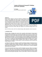 Seismic Performance Analysis of Moderately Damaged RC Buildings Considering Nonstructural Wall Contribution