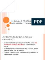 3ª AULA _ O Propósito de Deus para o Casamento