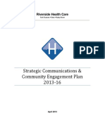 RHC Strategic Communications Plan 2013-16