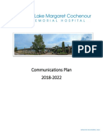 Communications Plan 2018-2022