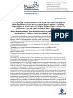 Avaliação de misturas asfálticas com borracha de pneu