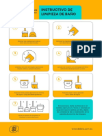 Instructivo limpieza baño