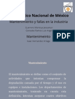 Mantenimeinto y Fallas en La Industria