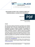 Indicadores de Perfil para o Desenvolvimento de Rondônia - Franzin e Almeida