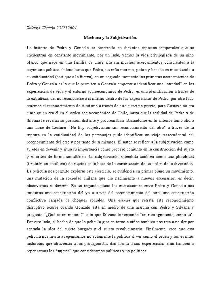 Machuca PDF