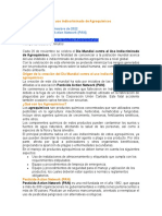 Día Mundial Contra El Uso Indiscriminado de Agroquímicos