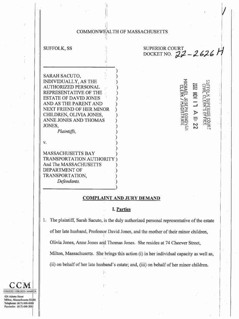 David Jones Wrongful Death Suit PDF