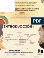 Espectroscopia de Absorción Atómica de Semillas Peruanas Quinua