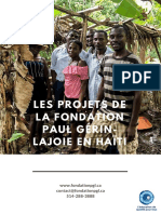 Les Projets de La FPGL en Haiti