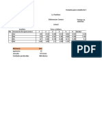 Toma de Tiempos Excel