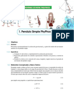 Péndulo Simple PhyPhox: Determinación experimental de la aceleración gravitacional