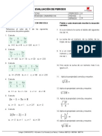 7º Evaluacion Nº1 Matematicas..